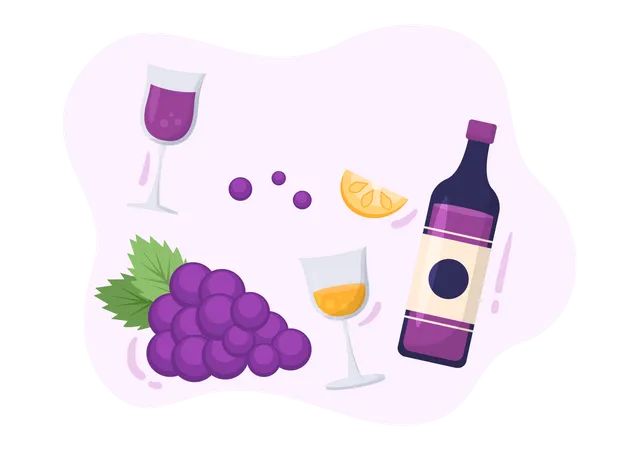 Wine bottle Illustration