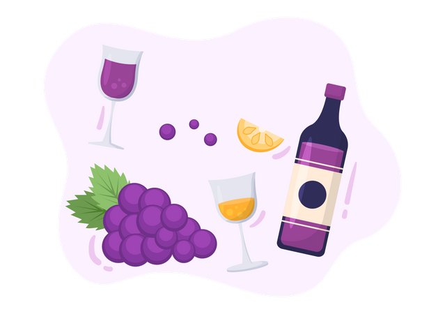 Wine bottle  Illustration