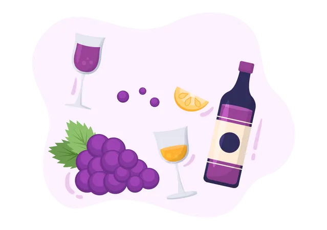 Wine bottle  Illustration