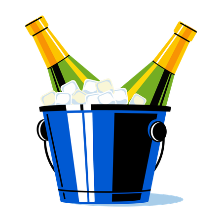 Wine Bucket  Illustration