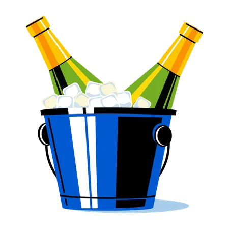 Wine Bucket  Illustration