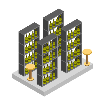 Wine Cellar  Illustration