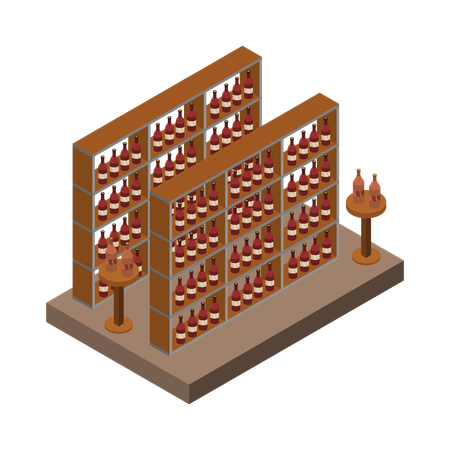 Wine Cellar  Illustration