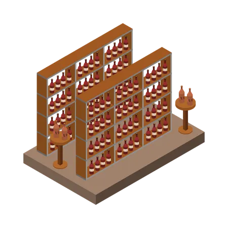 Wine Cellar  Illustration