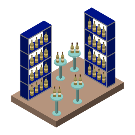 Wine Cellar  Illustration
