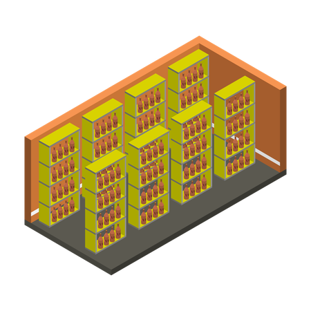 Wine Cellar  Illustration