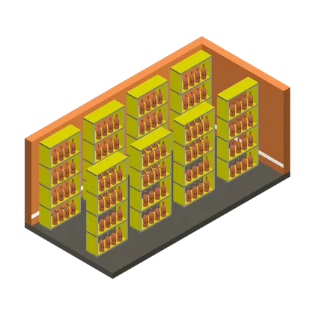 Wine Cellar  Illustration