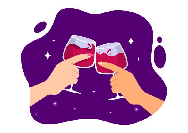 Wine Glass  Illustration