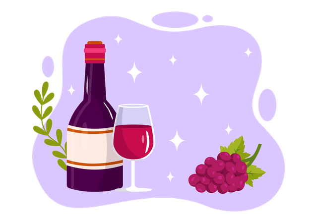 Wine Grape  Illustration