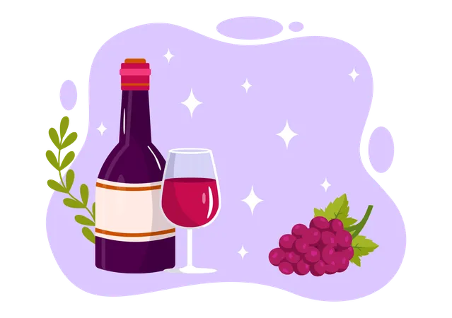 Wine Grape  Illustration