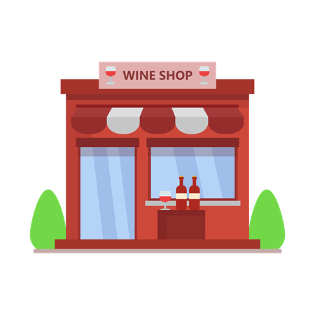 Wine Shop  Illustration