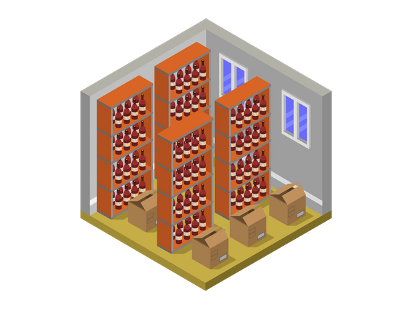 Wine storage  Illustration