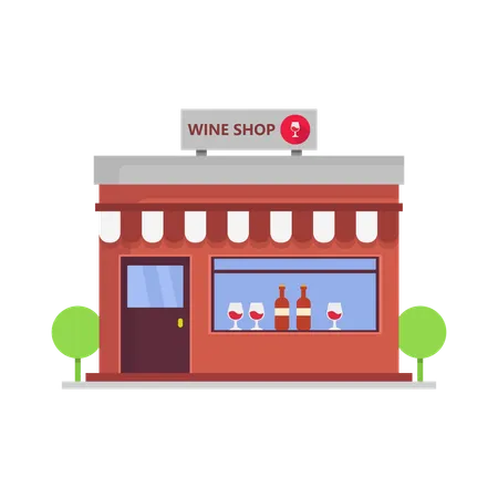 Wine Store  Illustration