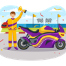 illustrations for racing motorsport