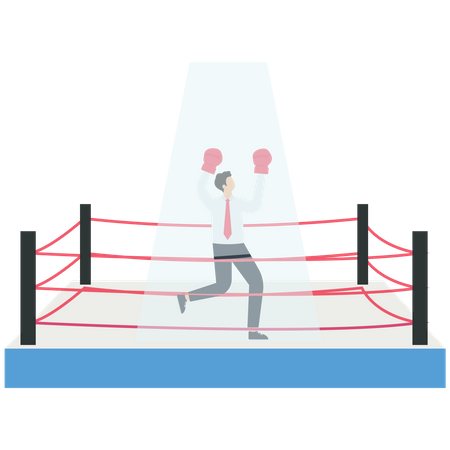 Winning Boxing  Illustration