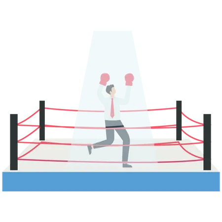 Winning Boxing  Illustration