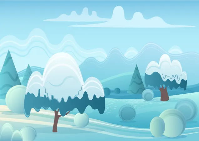Winter Atmosphere  Illustration