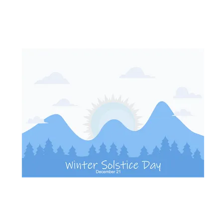 Winter Solstice Day  Illustration