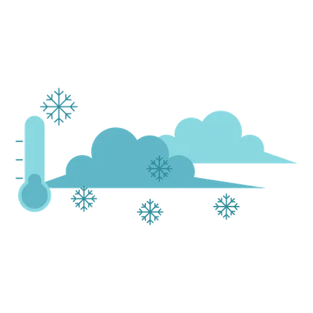 Winter Storm Natural Disaster Element Vector Illustration With Natural Disaster Theme And Flat Vector Style Editable Vector イラスト