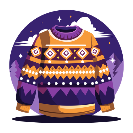 Winter Sweater  Illustration