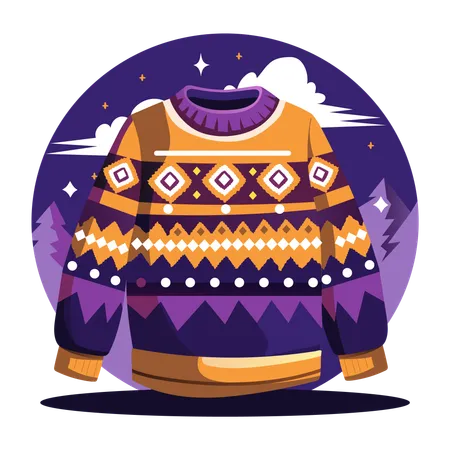 Winter Sweater  Illustration