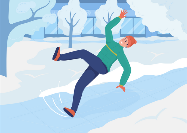 Winter weather problem Illustration