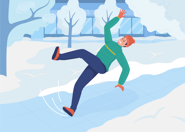 Winter weather problem  Illustration