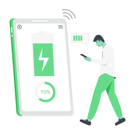 Wireless Charging  Illustration