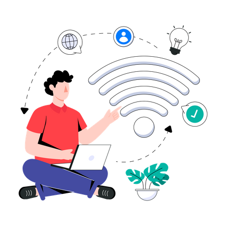 Wireless Connection Illustration