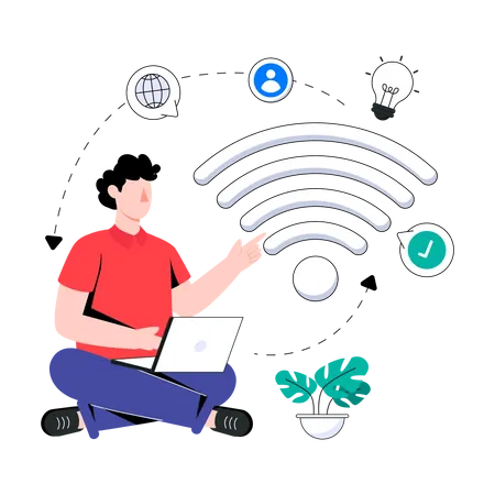 Wireless Connection Illustration