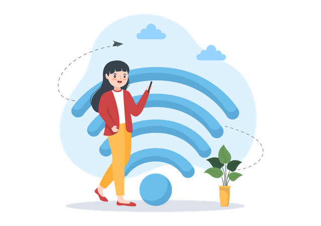 Wireless connection  Illustration