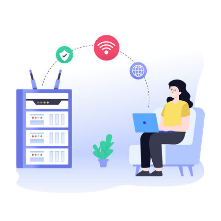 Wireless Connection  Illustration