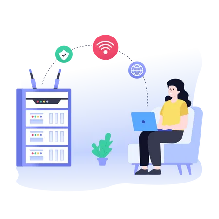 Wireless Connection  Illustration