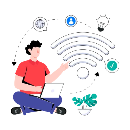 Wireless Connection  Illustration