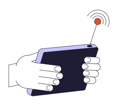 Wireless control console  Illustration