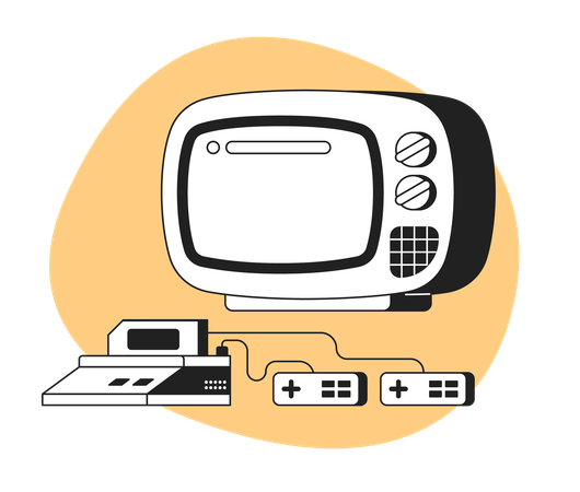 Wireless games controller  Illustration