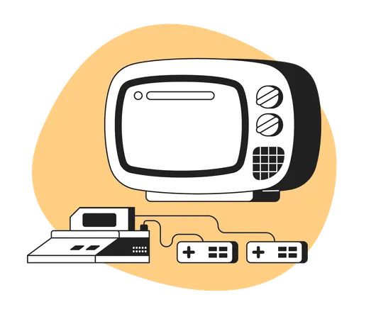 Wireless games controller  Illustration