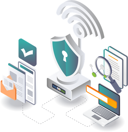 Wireless Security  Illustration