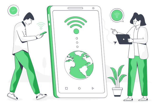 Wireless Technology Illustration