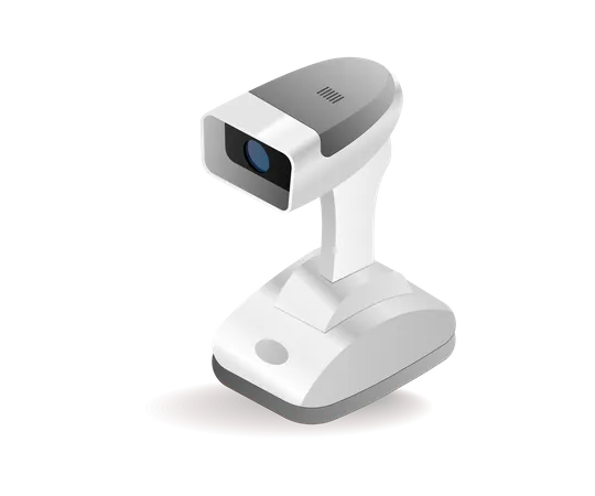 Wireless technology bluetooth barcode scan  Illustration