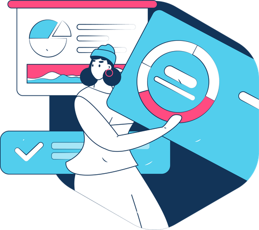 Wirtschaftsanalyse  Illustration