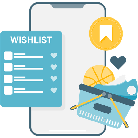 Wishlist page  Illustration