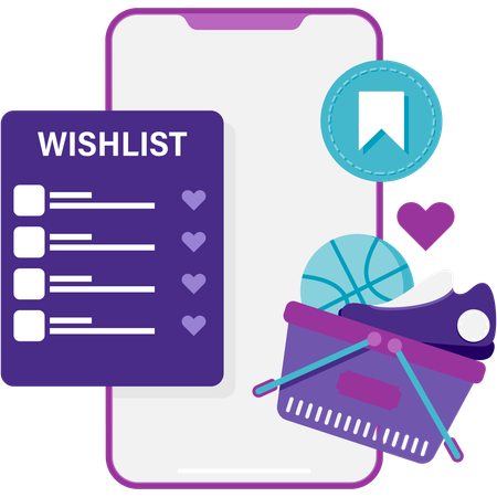 Wishlist page  Illustration