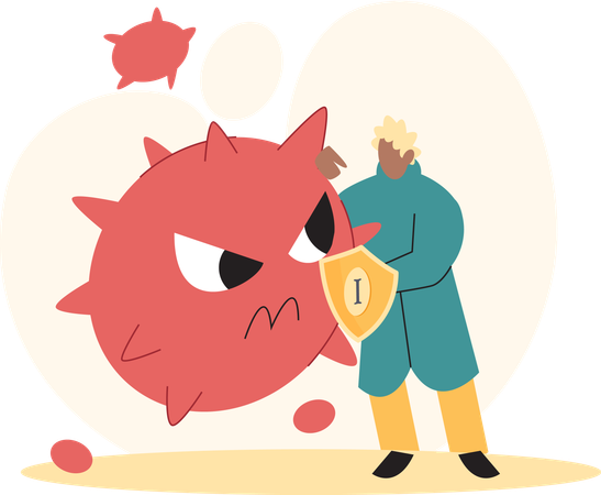 Wissenschaftler entwickelt Antivirus-Impfstoff  Illustration