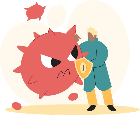 Wissenschaftler entwickelt Antivirus-Impfstoff  Illustration