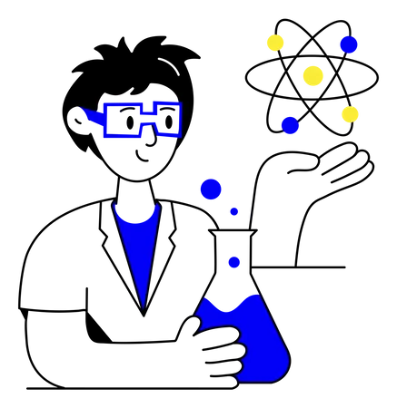 Wissenschaftliches Experiment  Illustration