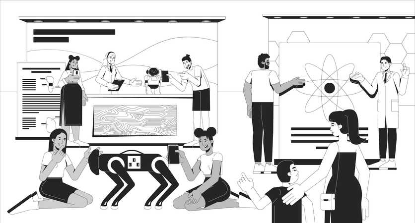 Wissenschaftsfestival MINT-Messe  Illustration