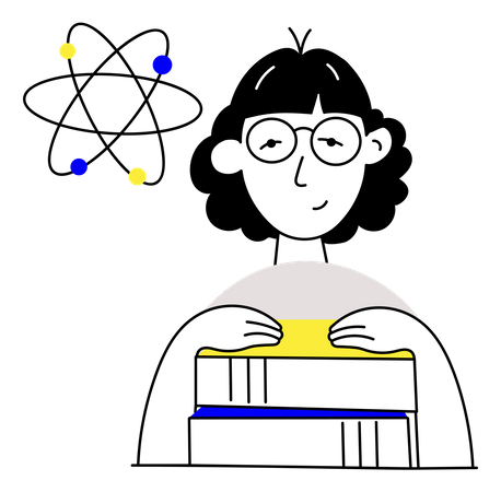 Student der Naturwissenschaften  Illustration