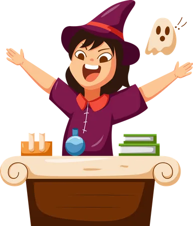 Witch Character  Illustration