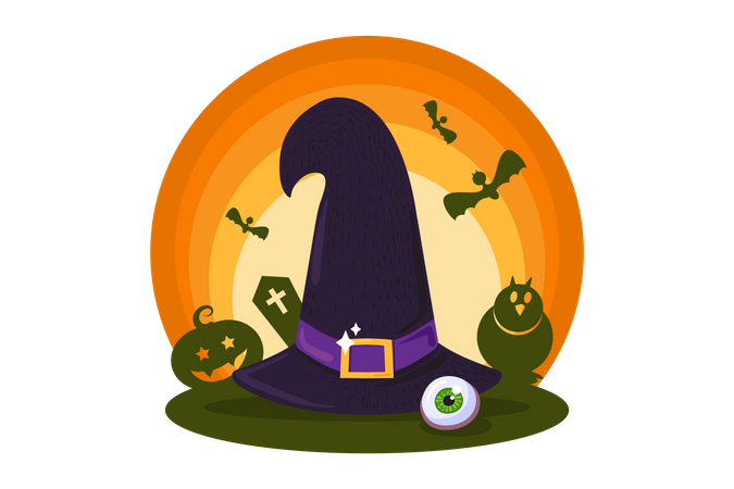 Witch hat  イラスト